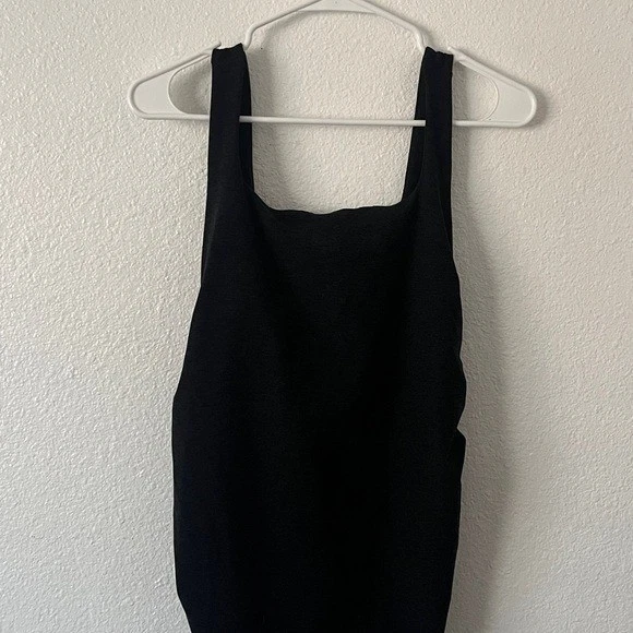 Vestido midi acanalado Beyond the Bump Beyond Yoga Icon gris talla grande Foto 4 de 4