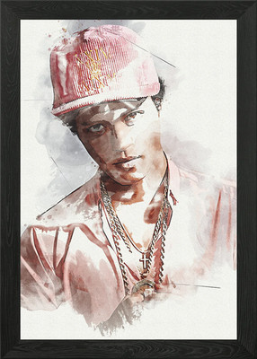 Bruno Mars Framed Wall Art Poster Canvas Print Picture
