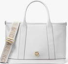 Michael Kors Women's Optic White Luisa Medium Satchel Bag