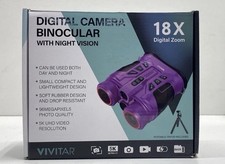 Vivitar Digital Camera Binoculars 18X Zoom With Night Vision plus Accessory Kit
