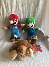 New Nintendo Super Mario Bros Plush LOT OF 3 Good Stuff Mario Luigi Donkey Kong
