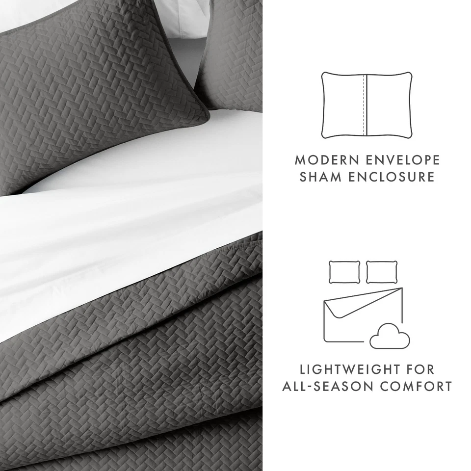 Quilted Lightweight Coverlet Bedding Set Fashion Collection By Kaycie Gray - Image 4 of 4