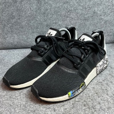 Adidas Boost NMD R1 V2 Graffiti Core Black White Mens Sneakers GZ7103 Size 10