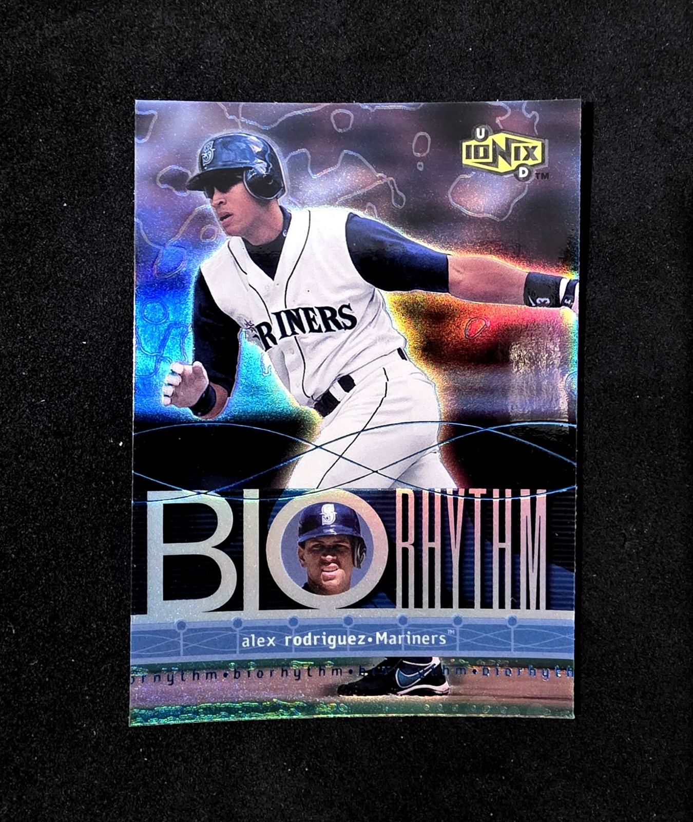2000 UD Ionix #B13 Alex Rodriguez BIOrhythm Holofoil Insert Mariners