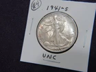 1941-S Walking liberty half in uncirculated condition # 4