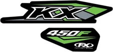 Factory Effex OEM Replica Tank / Shroud Graphics Black Gray Green 21-05132