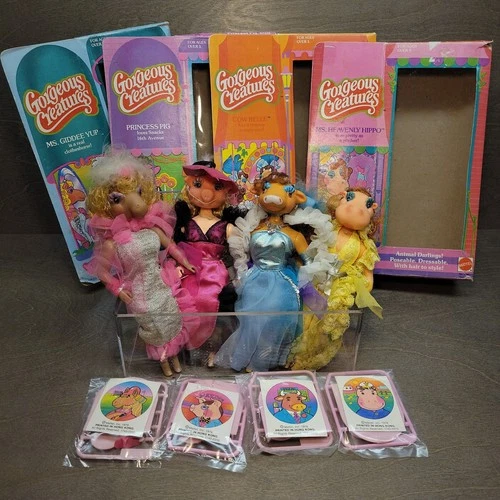 Gorgeous Creatures Doll Lot Princess Pig Cow Belle Ms Heavenly Hippo Giddee Yup