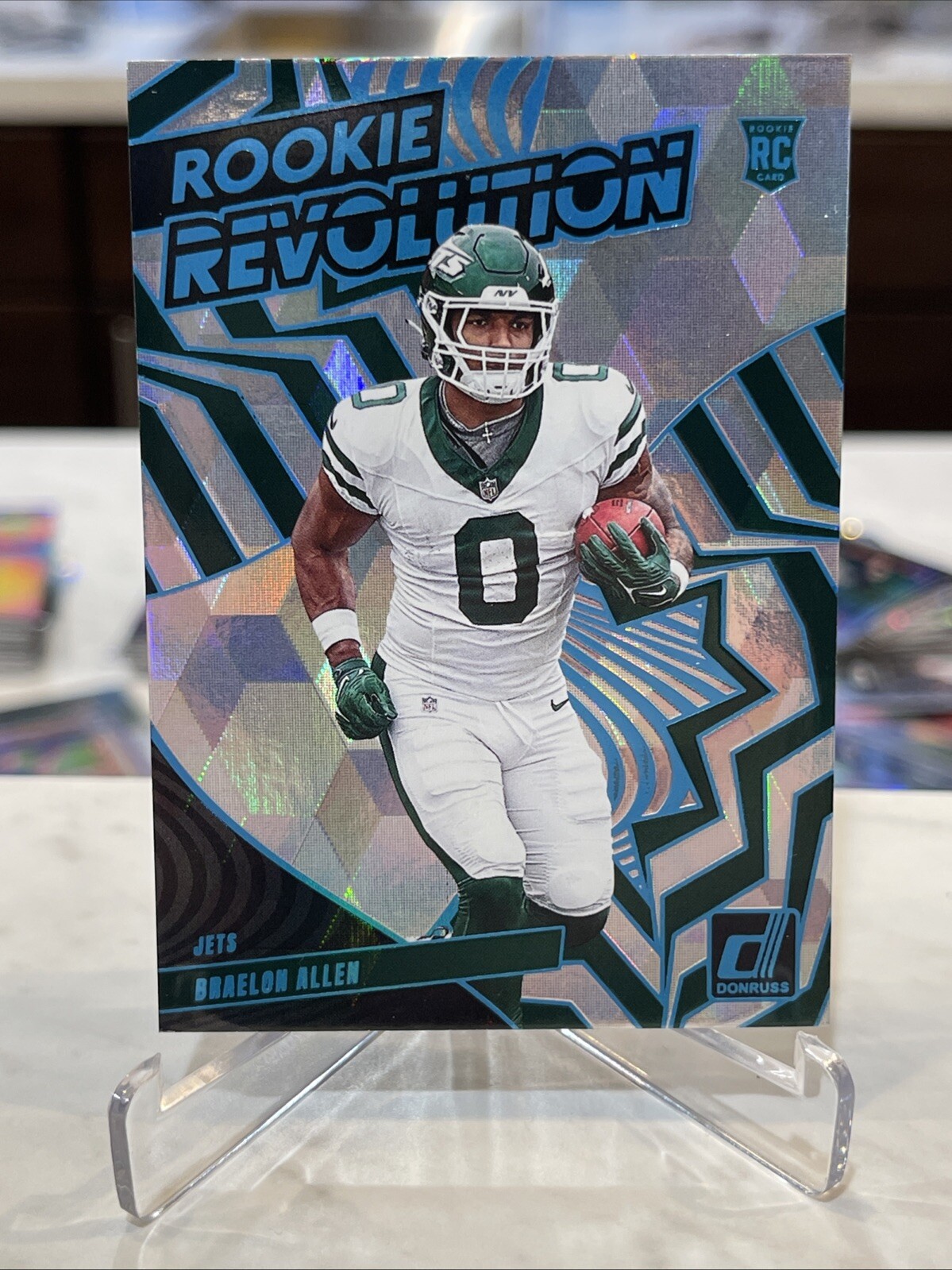 2024 Panini Donruss BRAELON ALLEN Rookie Revolution RC CUBIC PRIZM SSP /50! Jets
