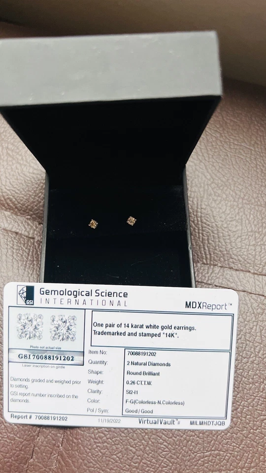 Diamond Stud Earrings - Image 3 of 3