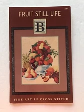 STUDIO B Fine Art In Cross Stitch Fruit Still Life #6004 Vintage 1996 (NEW)
