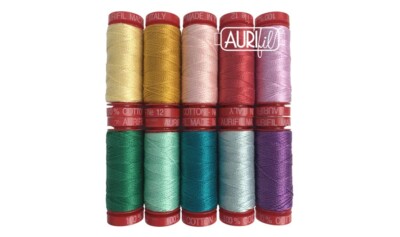 Aurifil Thread - Big Stitch Hand Quilting 10 SMALL SPOOLS COTTON 12wt 54yds Each