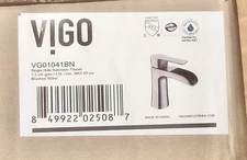 VIGO Paloma Single-Handle Single Hole Bathroom Faucet in Brushed Nickel