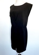 Halston Heritage Short Black Wrap Dress NWT Retail $325 Price $79 Size M