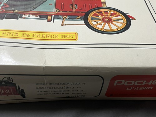 Tyco Pocher Fiat Grand Prix De France 1907 1:8 Scale Model Kit *New Open Box* - Picture 3 of 12