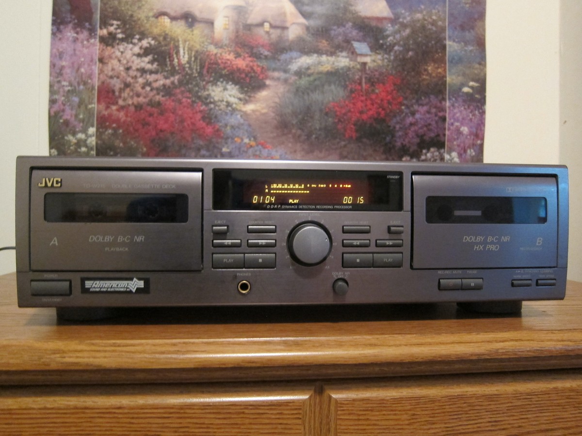 JVC Td-w215 Dual Cassette Tape Deck Working A9624 for sale online