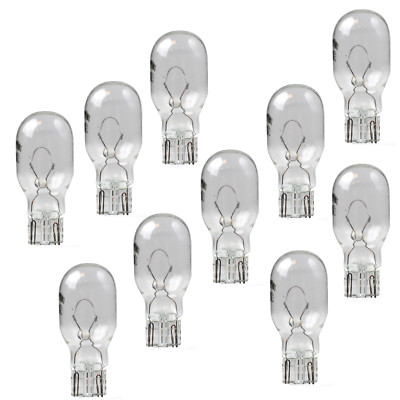 10 Stück T15 Glühlampe Glassockellampe  12V 16W W16W W2,1x9,5d   M60w
