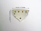 Stainless Steel Tailpiece for Mandolin (screws included)