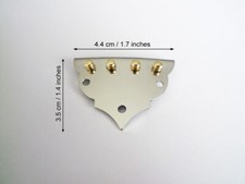 Stainless Steel Tailpiece for Mandolin screws included