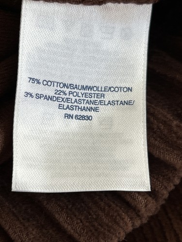 LANDS END Corduroy Soft Knit Stretch Pants Size Large 3 Colors Shown Below - Picture 5 of 8