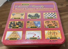 SOLID WOOD Classic Family Board Game Assortment 9 Games