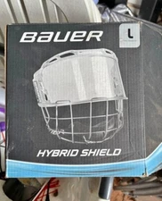 Bauer Hybrid Hockey Helmet Shield | Half Visor Bubble Cage Combo CSA HECC CE
