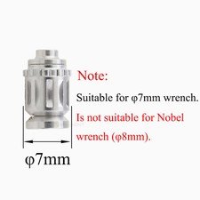 Dental Implant Adapter For Hand Torque Wrench Ratchet Latch Drivers Shank Holder