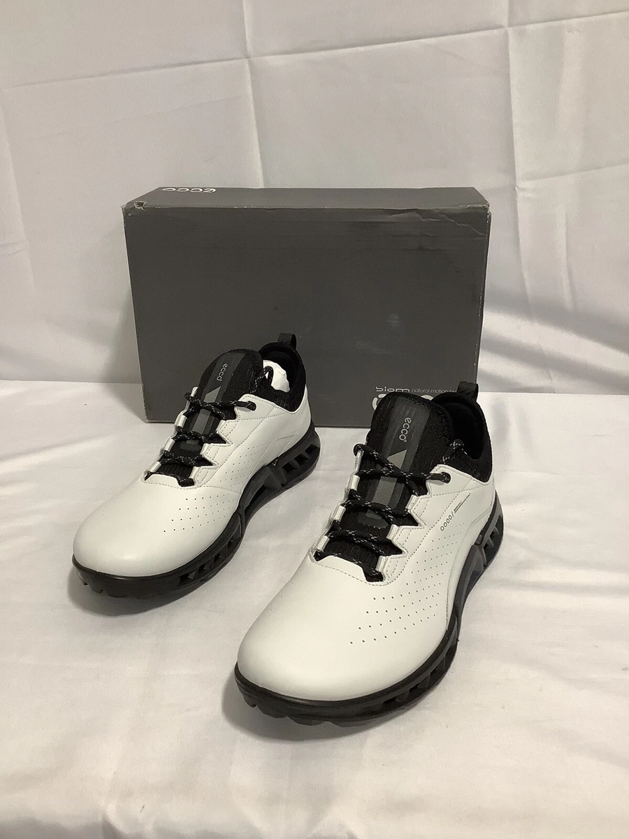 Ecco M Golf Biom C4 White/ Black Golf Shoes Size 9-9.5