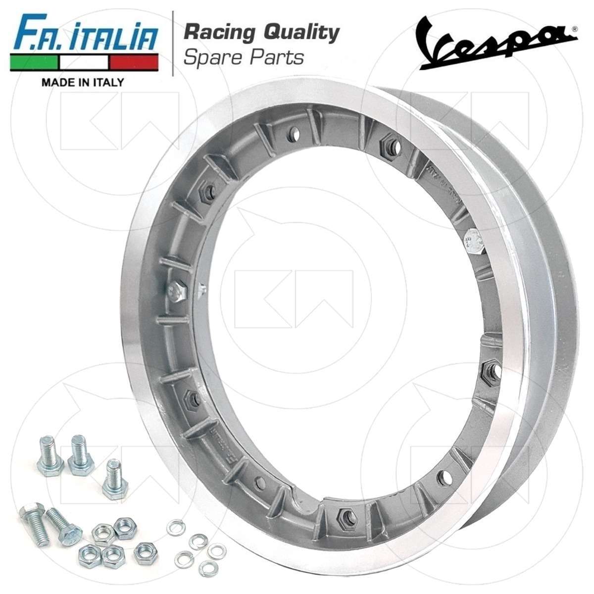 ysr163 CERCHIO IN LEGA TUBELESS SCOMPONIBILE RACING VESPA PX 125