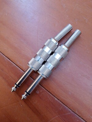 3.5mm Mono Jack Plug 2x 6.35mm Mono 1/4" Female - Foto 3