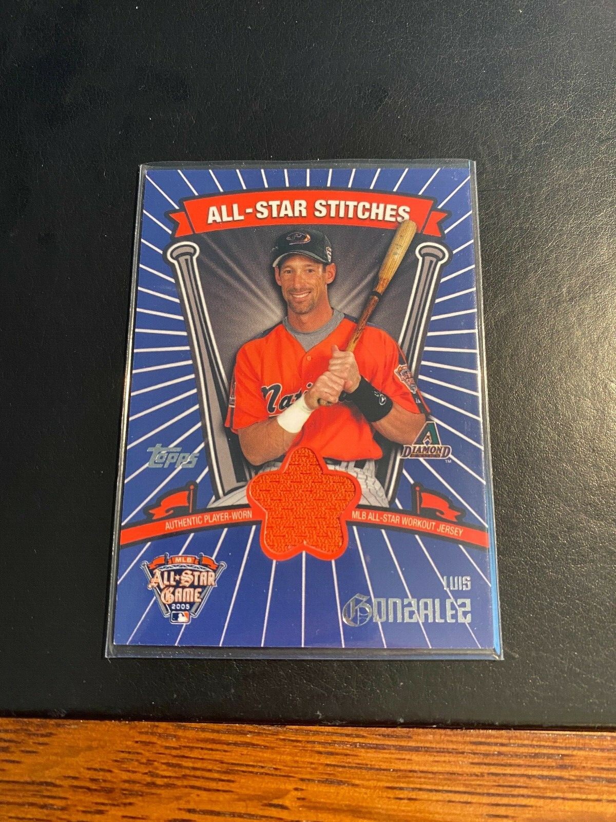 2005 TOPPS UPDATE ALL-STAR STITCHES! #ASR-LG LUIS GONZALEZ JERSEY! $1 SHIPPING!