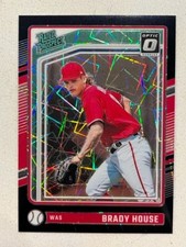 BRADY HOUSE Nationals 2024 Donruss Baseball Optic BLACK VELOCITY Prizm # 39/39