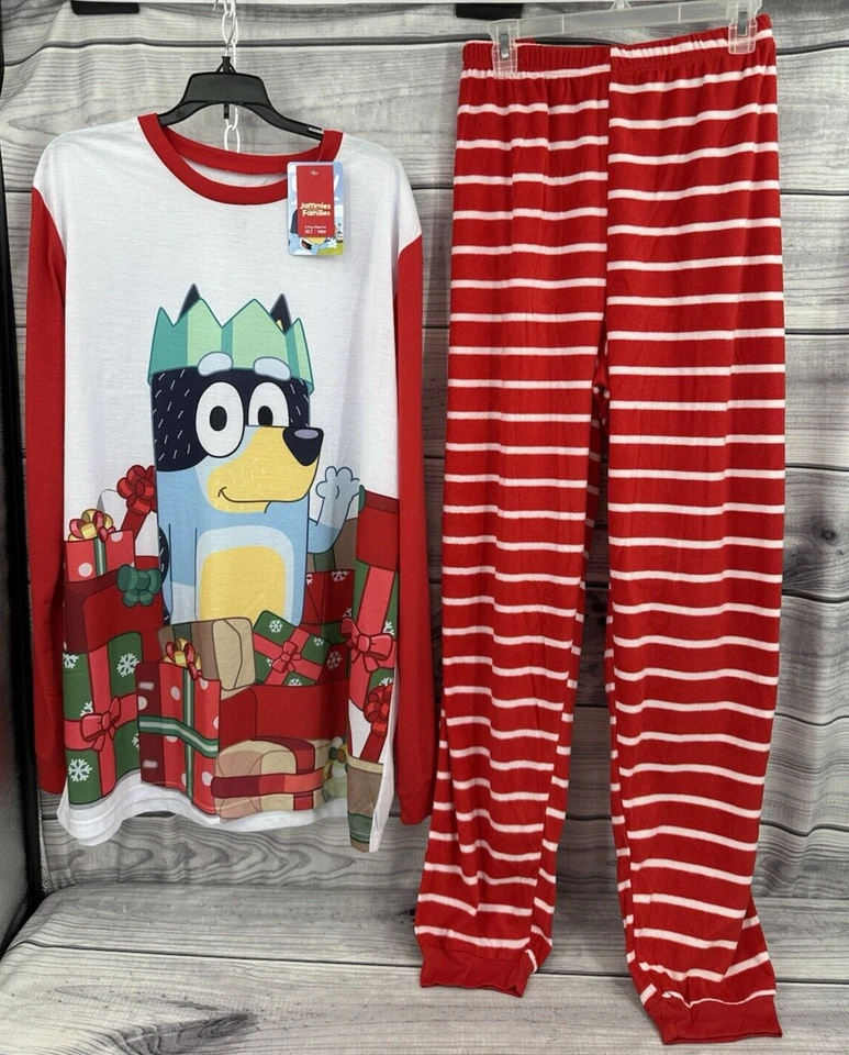 PIJAMA NAVIDAD AZUL HOMBRE Grande y Alto Talla XLT ROJO/BLANCO NUEVO CON ETIQUETA Foto 2 de 4