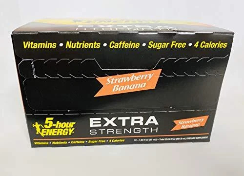 Disparo Energy¬® de 5 horas, fuerza extra, plátano fresa, 1,93 onzas, 12 unidades Foto 3 de 4
