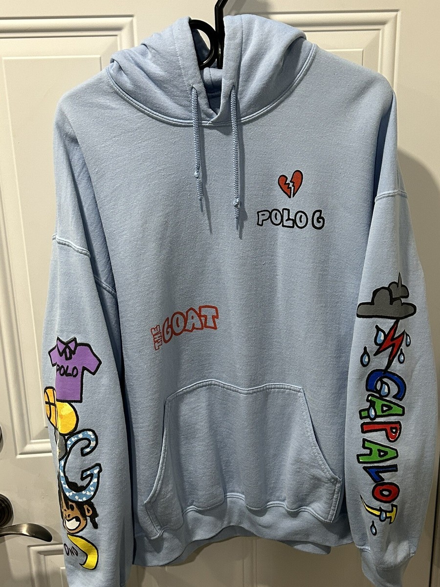 The Goat Hoodie In Light Blue Polo G Polo G Hoodie Baby Blue