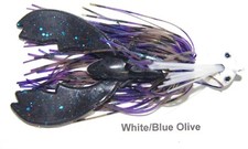 (2) Arky Bass Jigs, Painted, Weed Guard, Tarantula Skirt, Berkley Chigger Craw