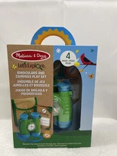 Melissa & Doug Let’s Explore Binoculars & Compass 4 Piece Play Set