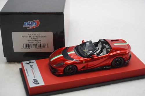 1/43 BBR FERRARI 812 COMPETIZIONE APERTA ROSSO MAGMA/ITALY RED LEATHER LE15 N MR