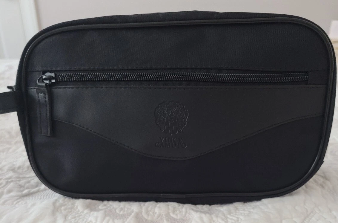 VINCE CAMUTO TOILETRY BAG FOR MEN, BLACK | eBay