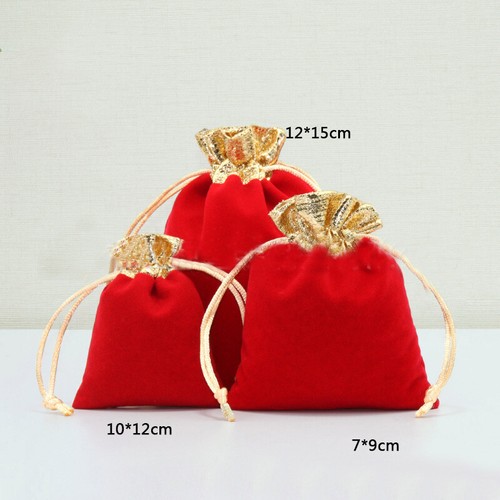 1PC Velvet Pouch Drawstring Bags Wedding Favours Gift Party Jewellery Packing AU - Picture 24 of 26