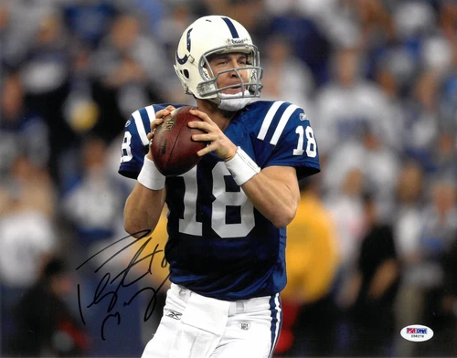 Peyton Manning Autographed Signed 11x14 Photo PSA/DNA COA Indianapolis Colts HOF