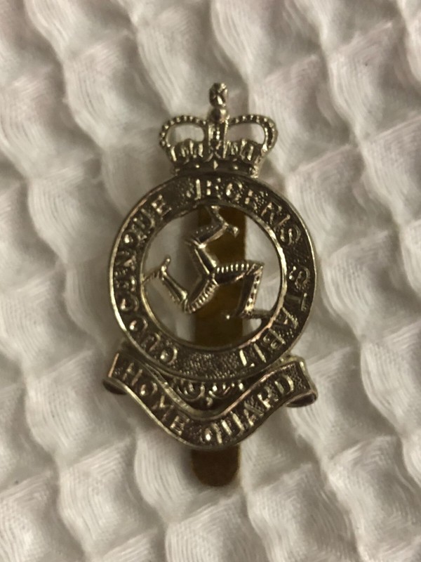 British Army Hat Cap Badge Isle of Man Home Guard