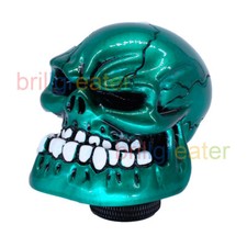 Auto Schaltknäufe Handbuch Universal ersetzen Schädel Stil 1# Tiefgrün