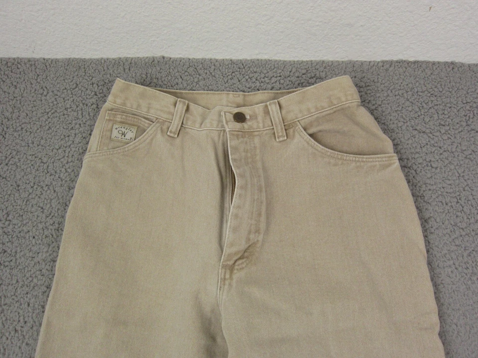 Pantalones Wrangler vintage para mujer 8 26x32 marrón ropa de trabajo recta hechos en EE. UU. AÑOS 90 Foto 4 de 4