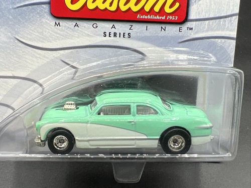 2002 hot wheels TEAL SHOE BOX 2/4 Rod & Custom Magazine Series REAL RIDERS - Picture 2 of 3