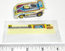4pc 1980 Aurora G-Plus HO Slot Car Porsche 510k AutoWorld Original Paper Decals