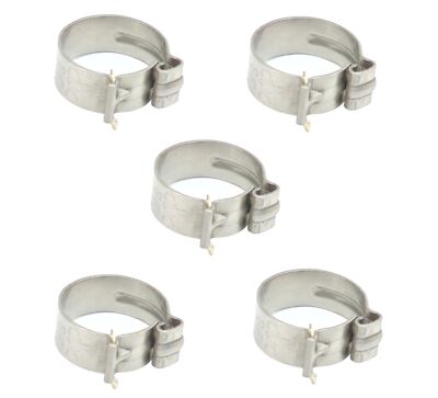 Caillau 312000150B CLIC 86-150 Stainless Steel 15.5mm - 16.5mm Hose Clamp 5-Pack