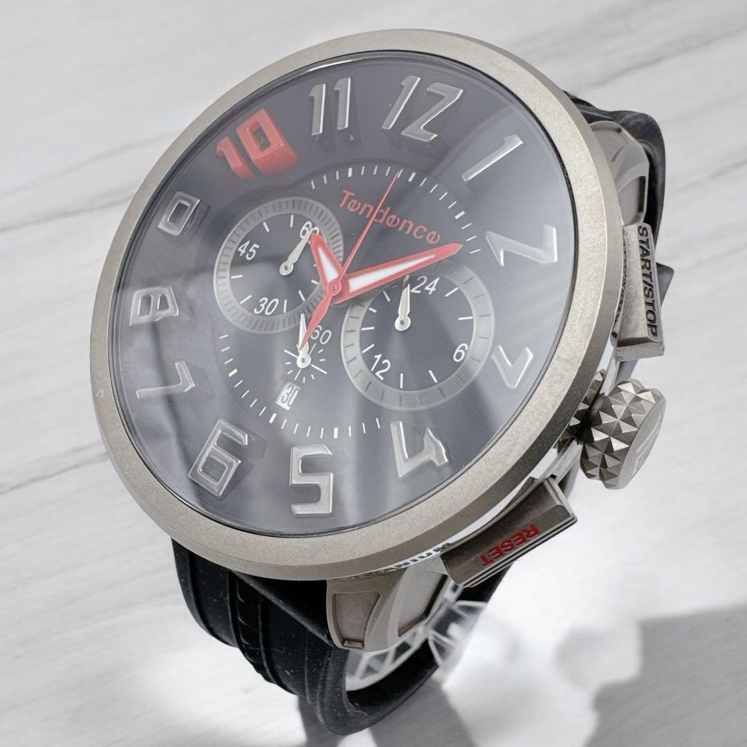 Tendence 10th Anniversary Titanium Limited Model Watch Men s Chronograph JAPAN