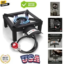 Reliable Propane Burner with Durable Cast Iron for Seafood Boils & Home Brews