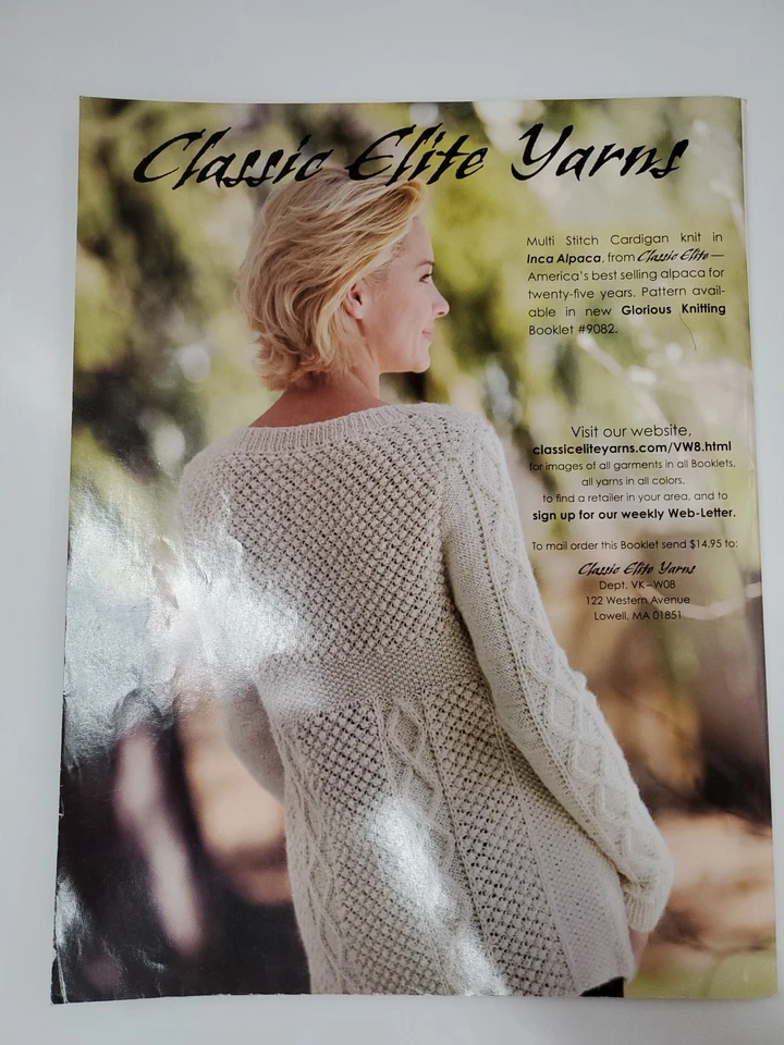 VOGUE KNITTING MAGAZINE Winter 2007/2008 Patterns Jackets Shawls Lace Sweater - Image 2 of 4