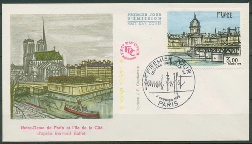 France 1978 Painting Pont des Arts Paris 2070 FDC (X62145)